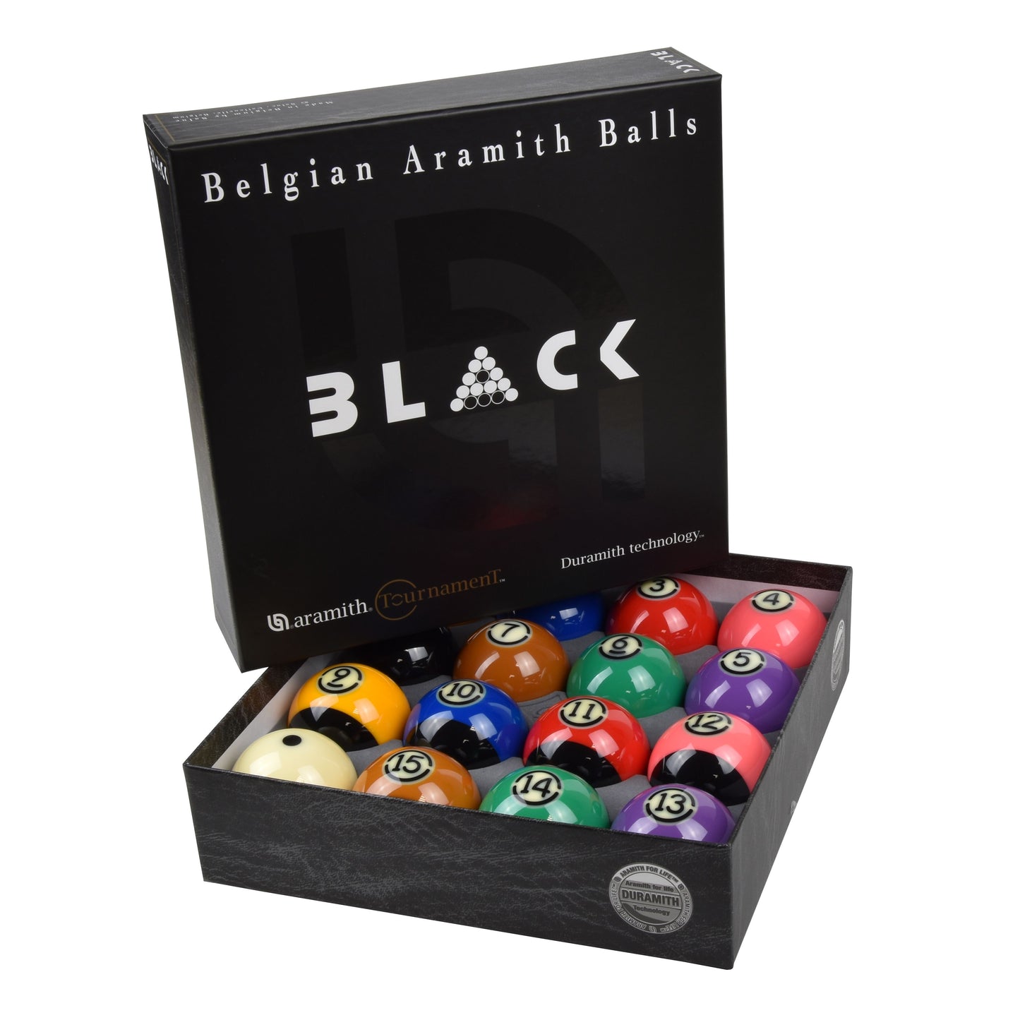 Kugeln Pool Duramith Tournament Black TV 57,2mm GTBillard