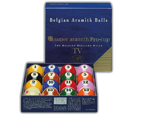 Kugeln Pool Super Aramith Pro TV 57,2mm GTBillard