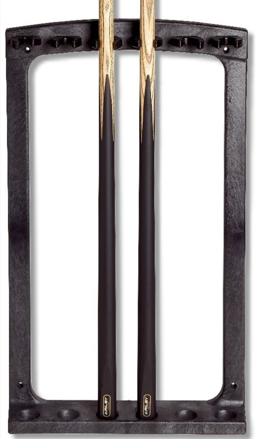 Wandhalter Fiberglas 6 Queue schwarz